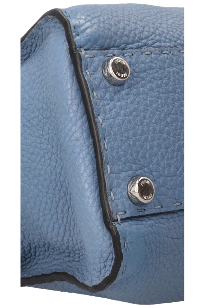 FENDI Peekaboo Medium Cuir Bleu