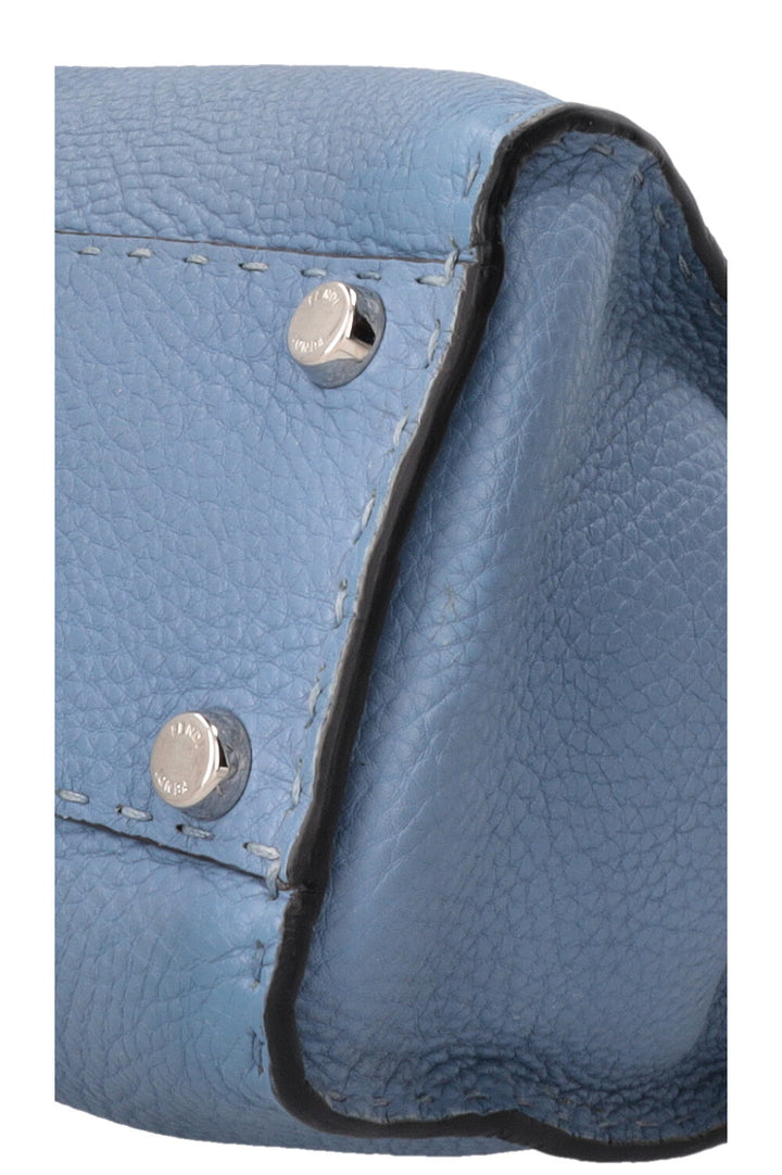 FENDI Peekaboo Medium Cuir Bleu