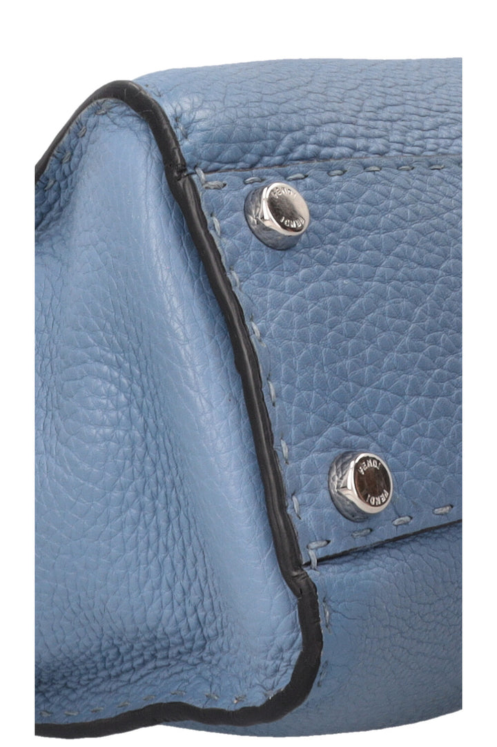 FENDI Peekaboo Medium Cuir Bleu