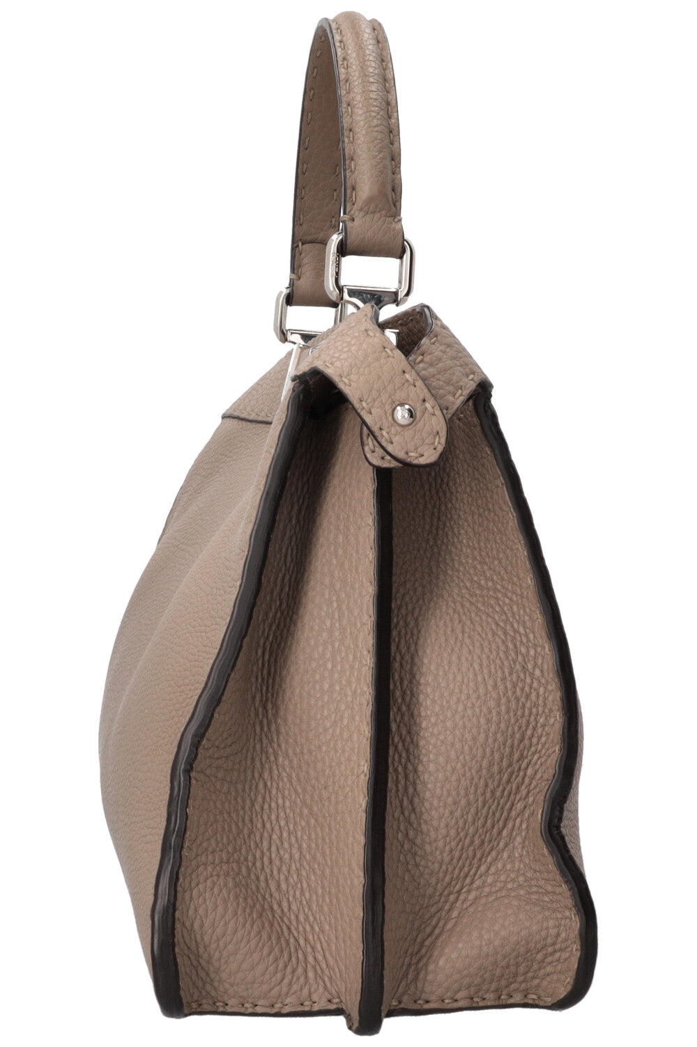 FENDI Peekaboo moyen en cuir taupe
