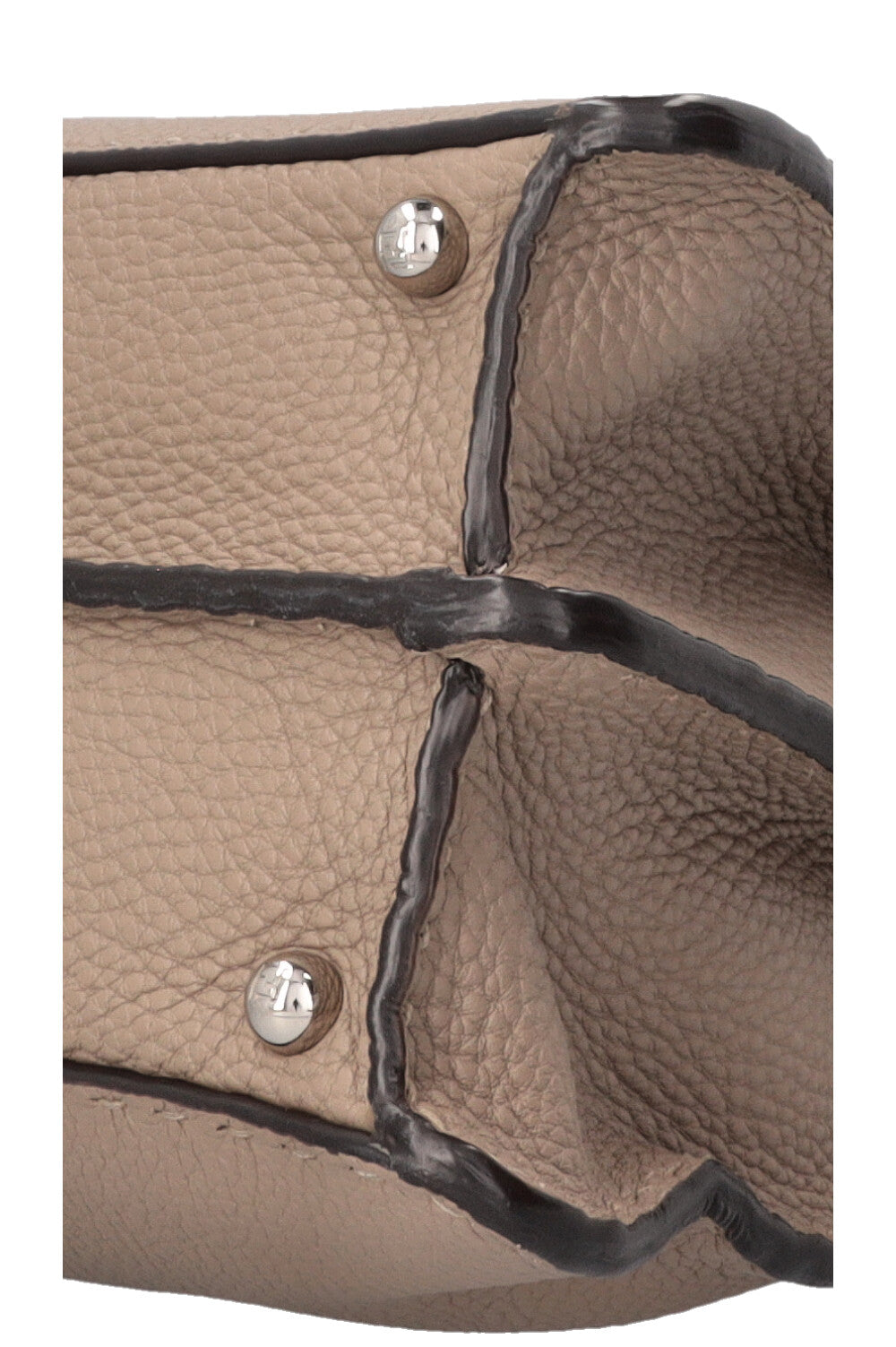 FENDI Peekaboo moyen en cuir taupe