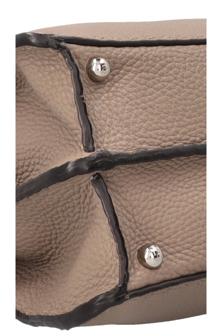 FENDI Peekaboo moyen en cuir taupe