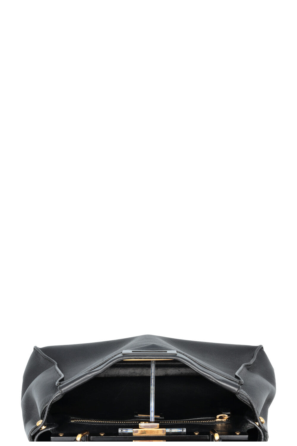 FENDI Peekaboo Soft Medium Hand Bag Black