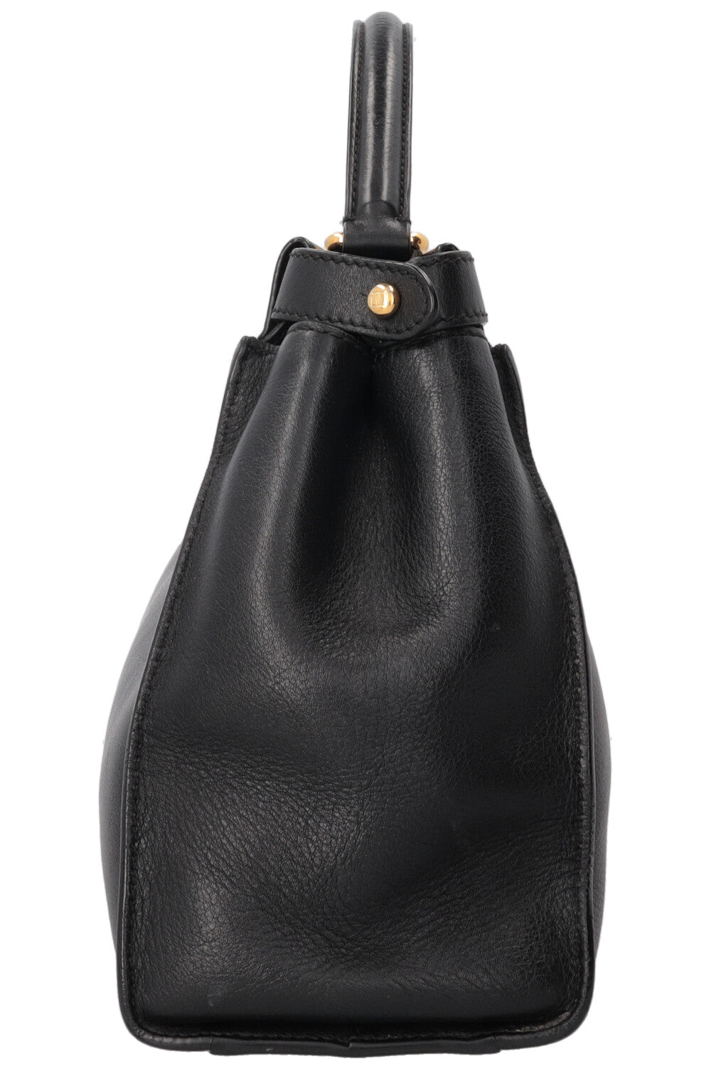 FENDI Peekaboo Soft Medium Hand Bag Black