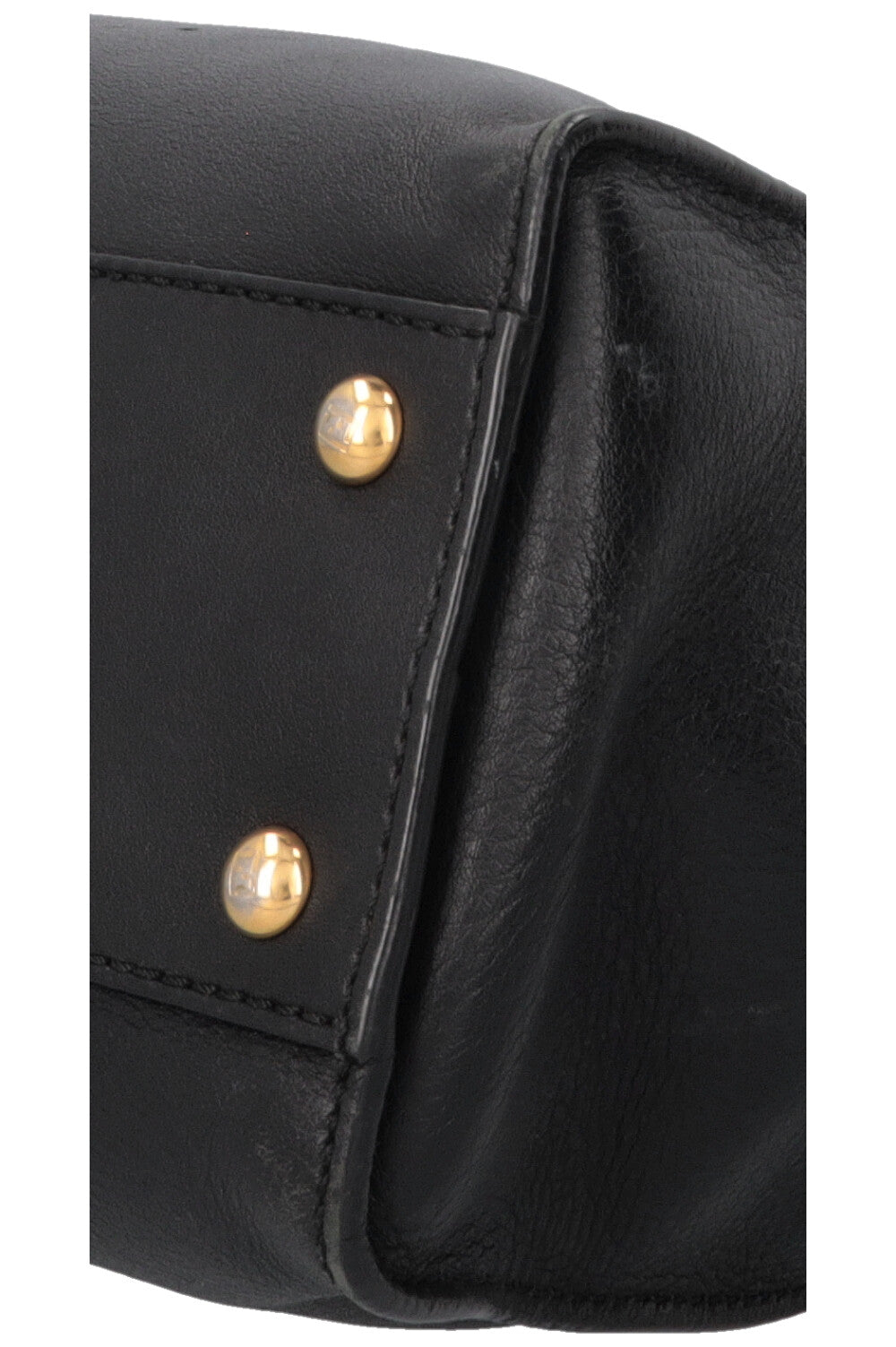FENDI Peekaboo Soft Medium Hand Bag Black