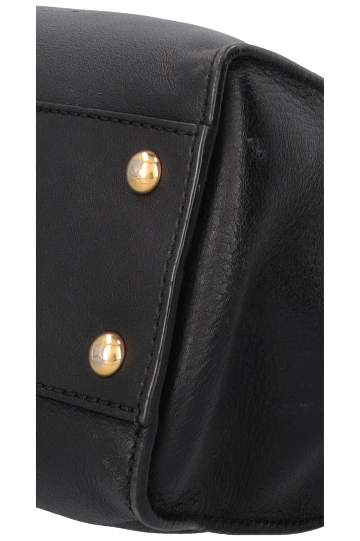 FENDI Peekaboo Soft Medium Hand Bag Black