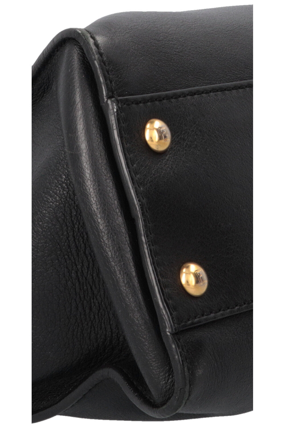 FENDI Peekaboo Soft Medium Hand Bag Black