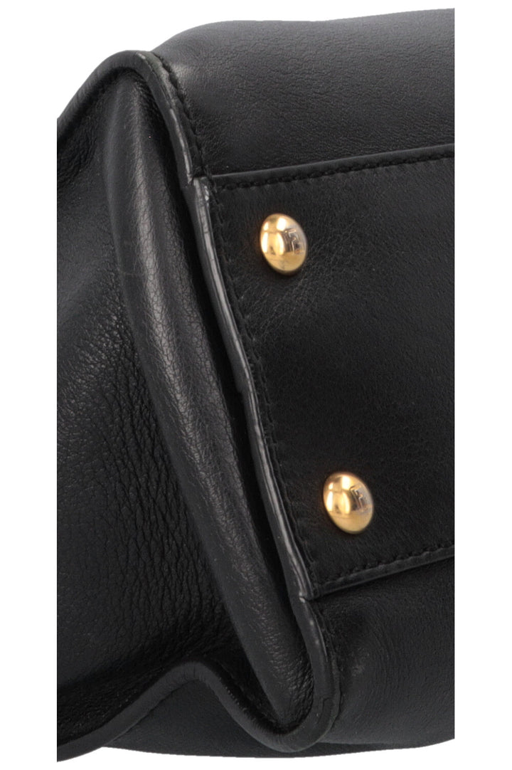 FENDI Peekaboo Soft Medium Hand Bag Black