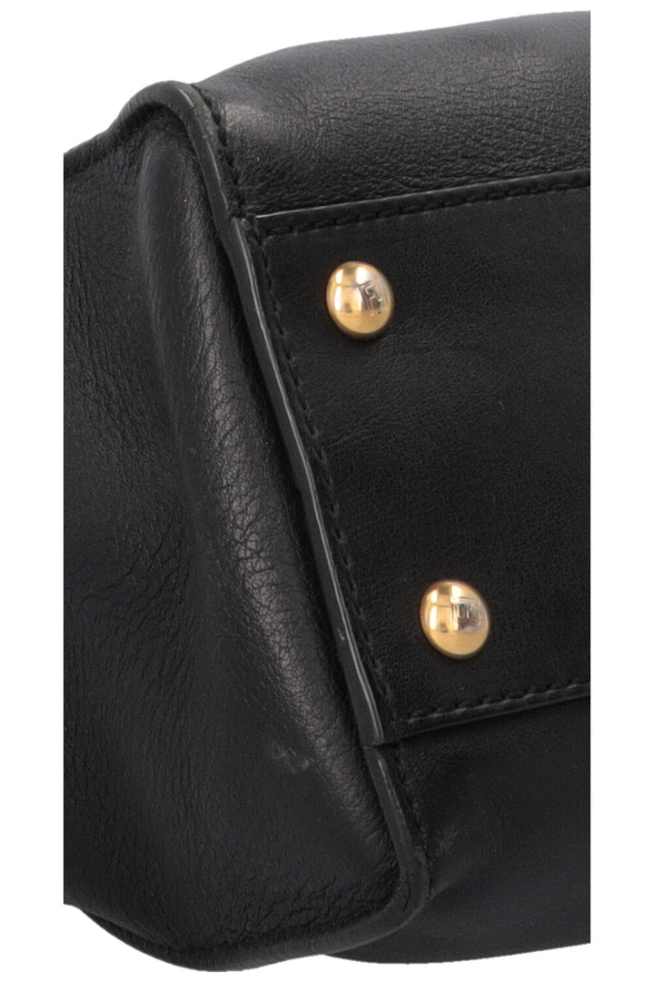 FENDI Peekaboo Soft Medium Hand Bag Black
