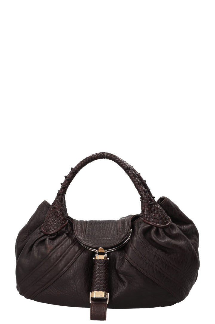 FENDI Spy Bag Leather Brown