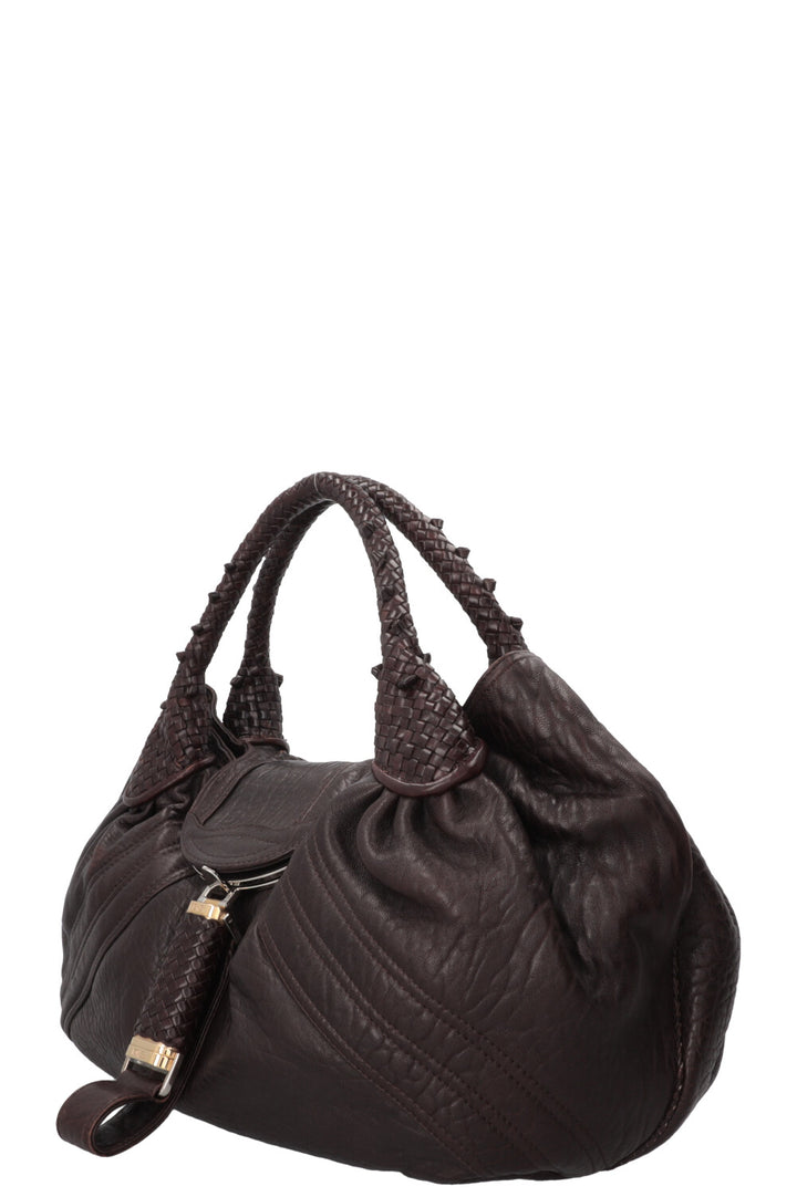 FENDI Spy Bag Leather Brown