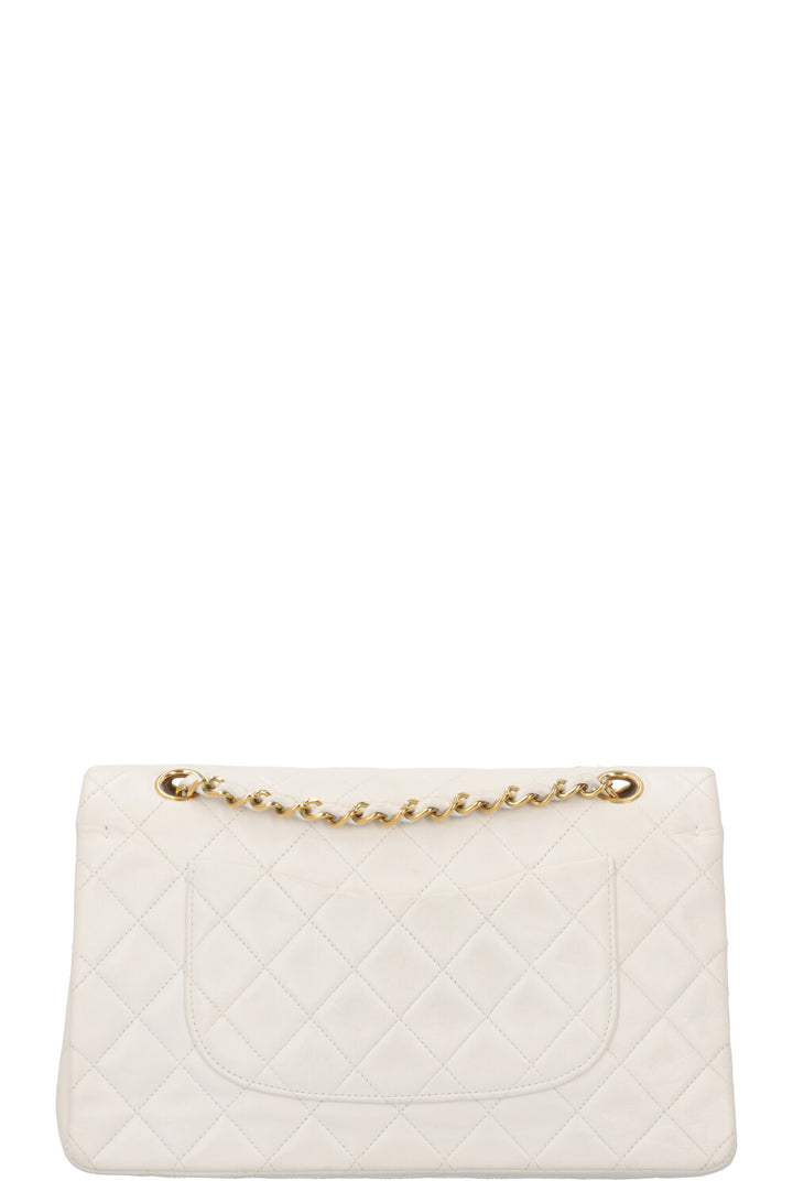 CHANEL Vintage Classic Medium Double Flap White