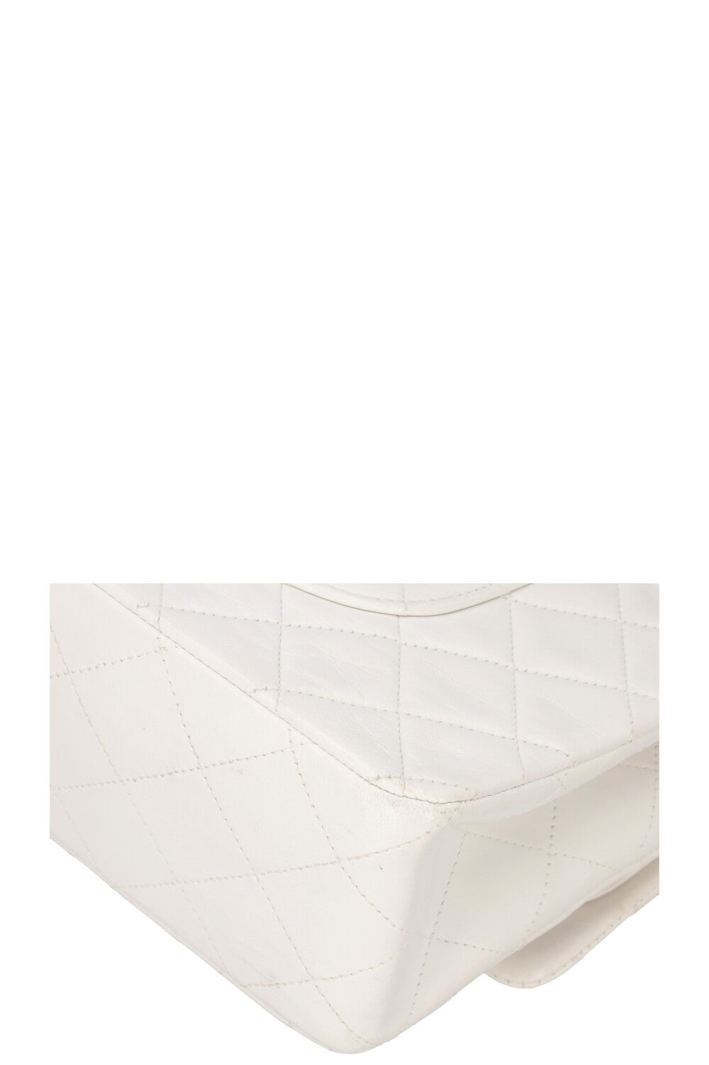 CHANEL Vintage Classic Medium Double Flap White