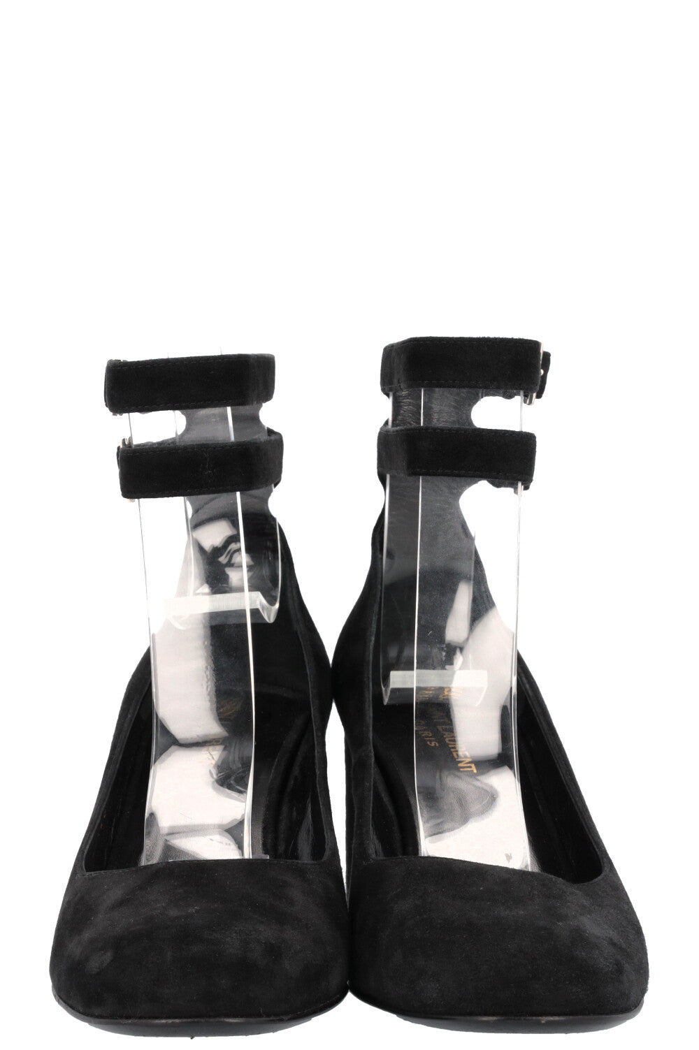 SAINT LAURENT Mary Jane Heels Suede Black