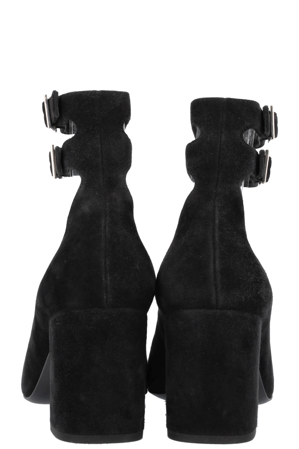 SAINT LAURENT Mary Jane Heels Suede Black