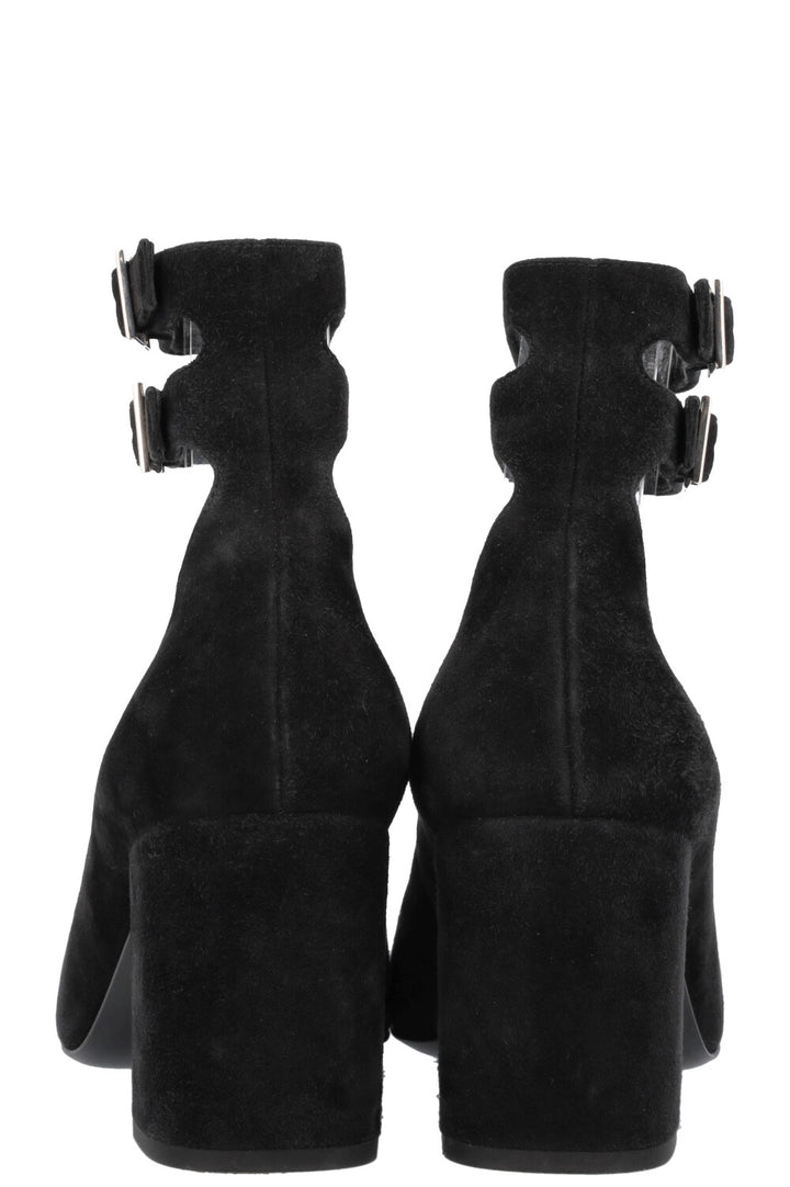 SAINT LAURENT Mary Jane Heels Suede Black