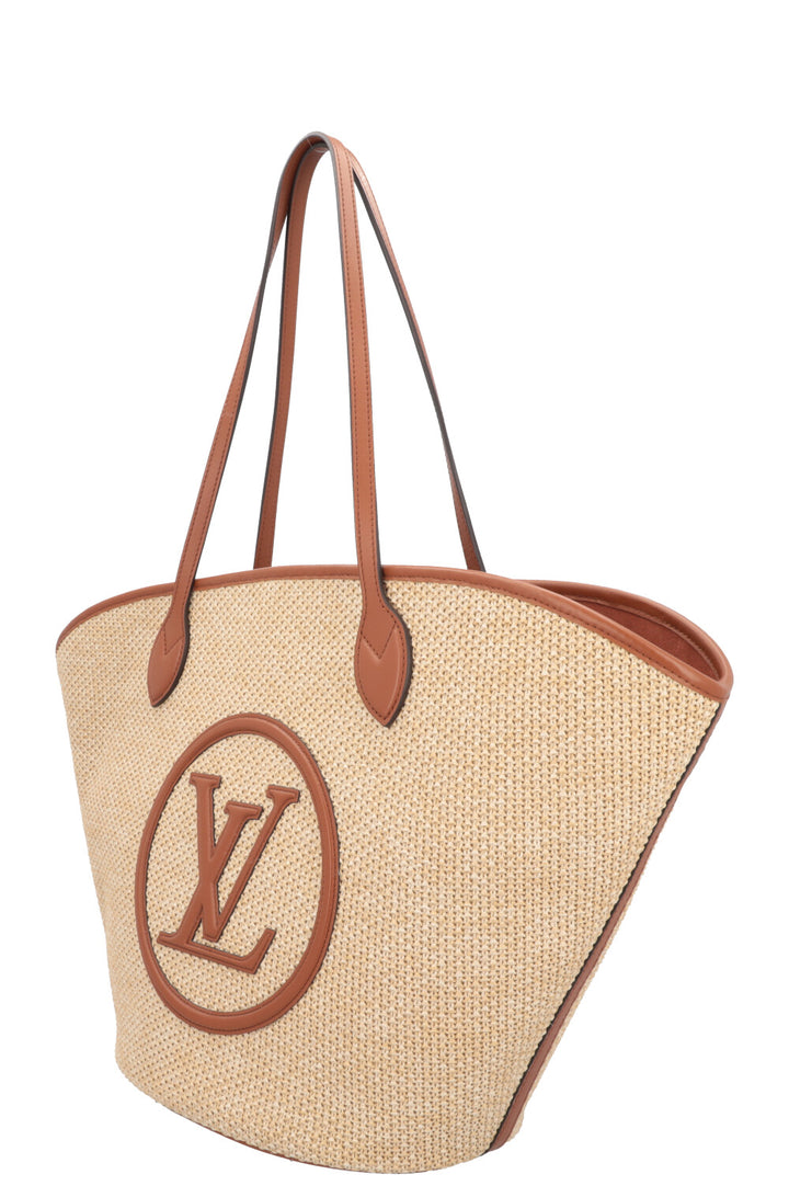 LOUIS VUITTON Saint Jacques Bag NM Raffia Beige
