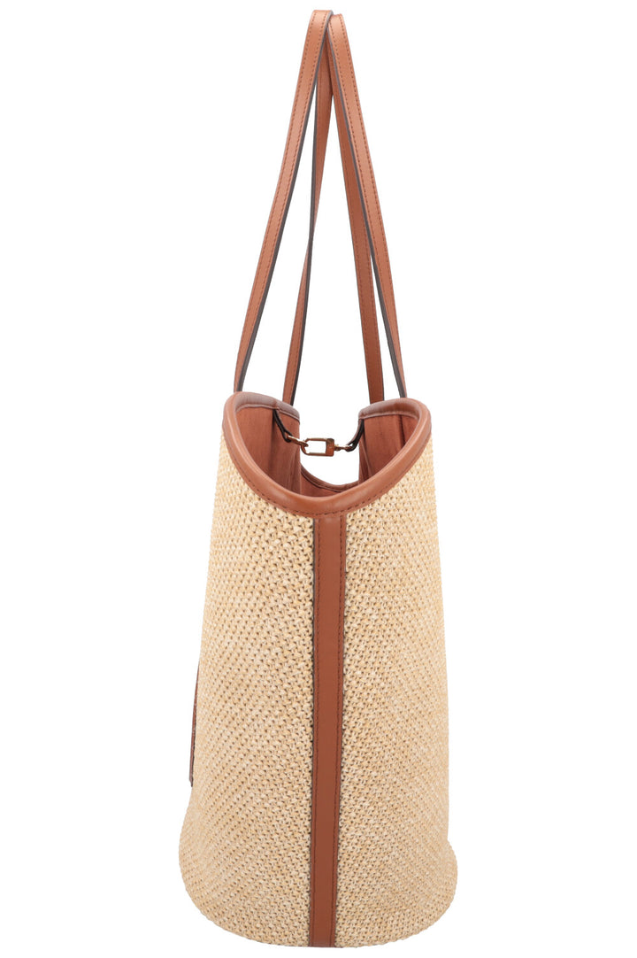 LOUIS VUITTON Saint Jacques Bag NM Raffia Beige