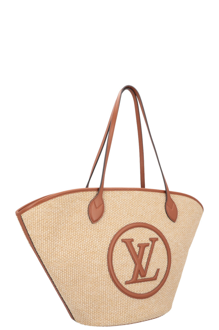 LOUIS VUITTON Saint Jacques Bag NM Raffia Beige
