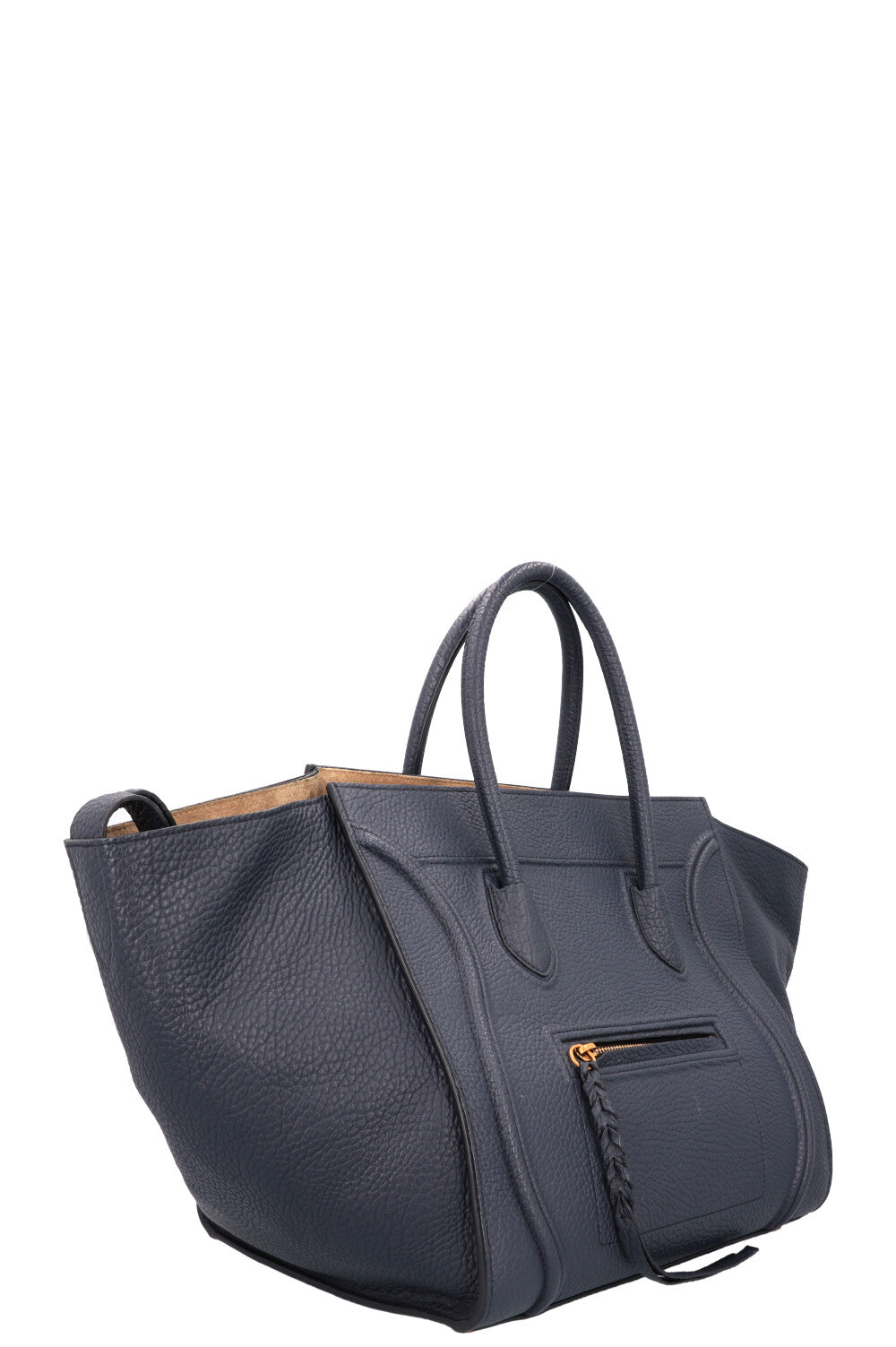 CÉLINE Medium Phantom Luggage Bag Leather Navy