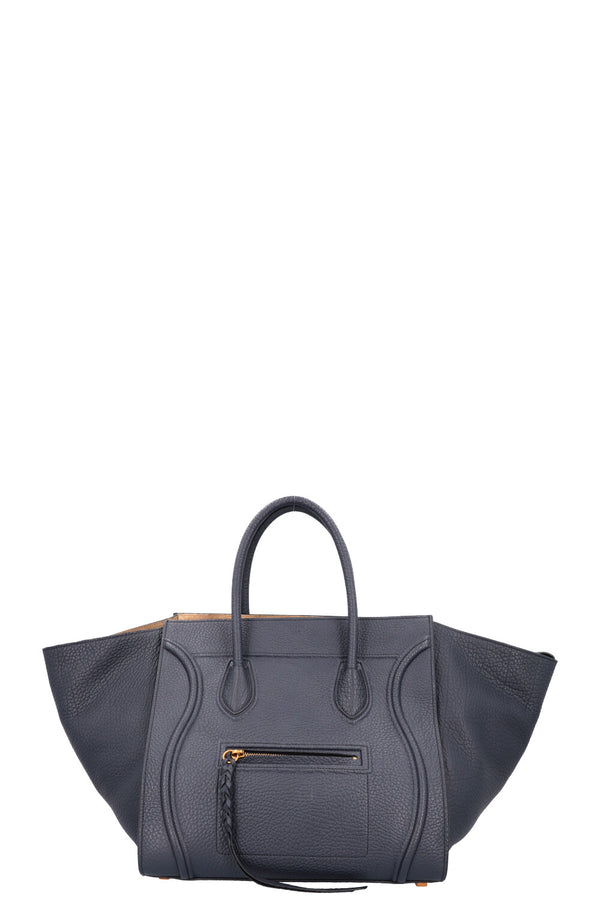 CÉLINE Medium Phantom Luggage Bag Leather Navy