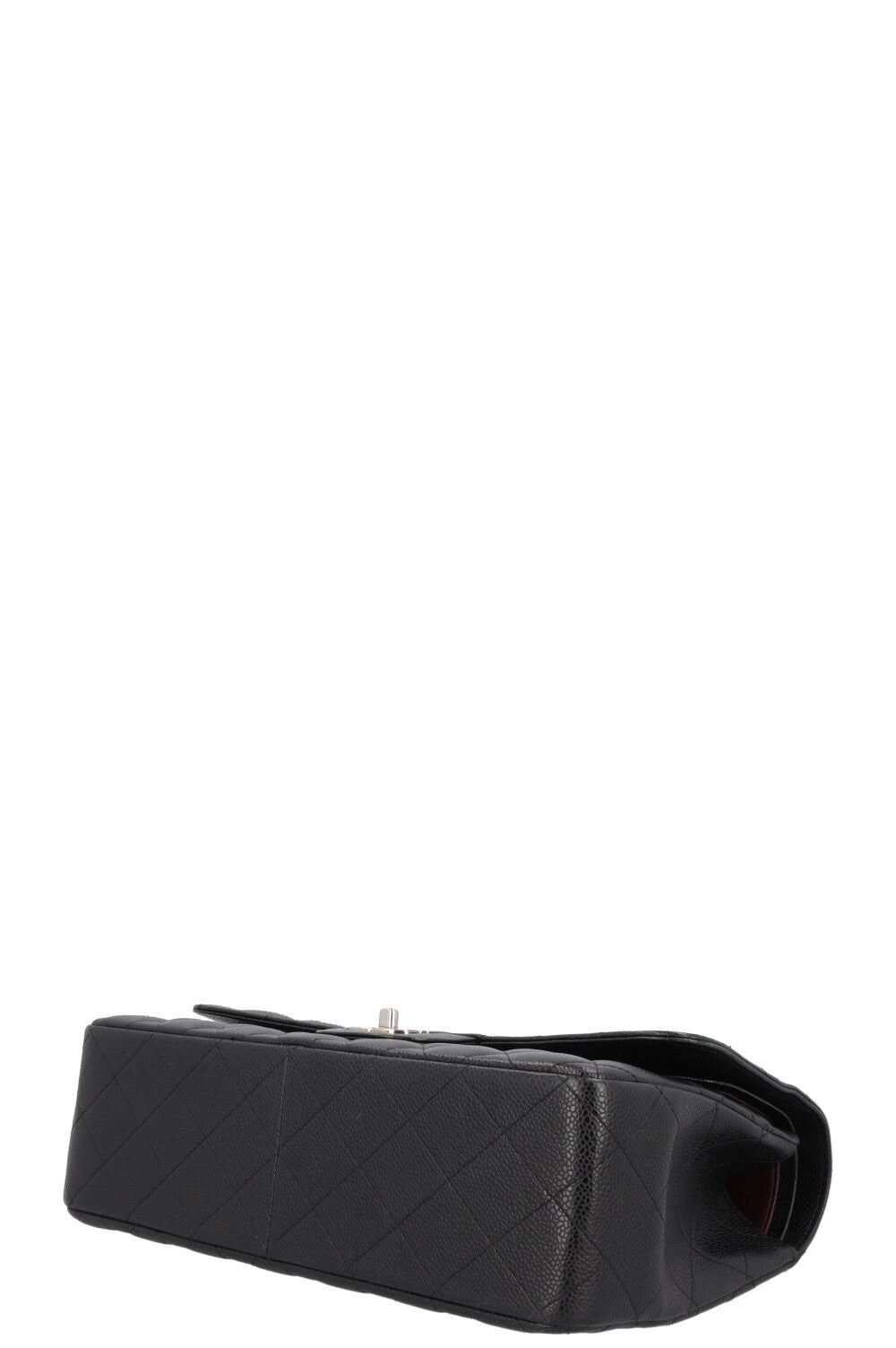 CHANEL Large Double Flap Bag Caviar Black