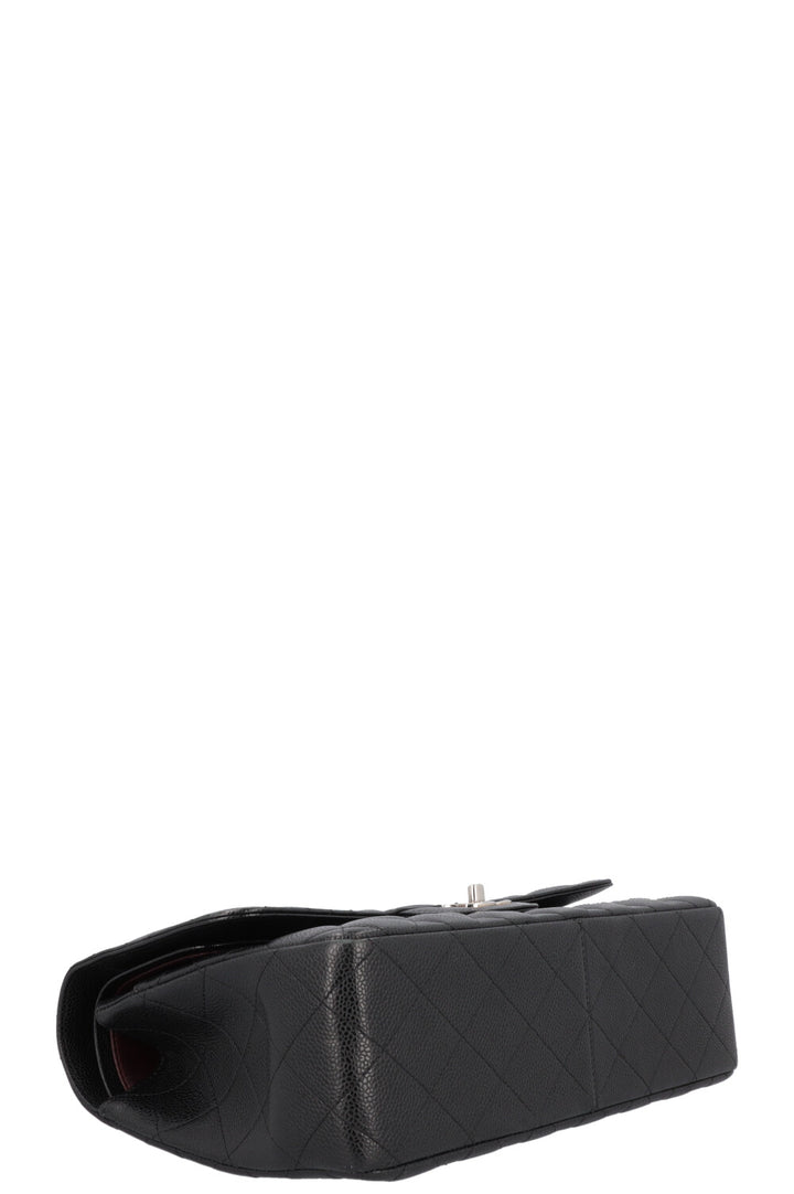 CHANEL Large Double Flap Bag Caviar Black