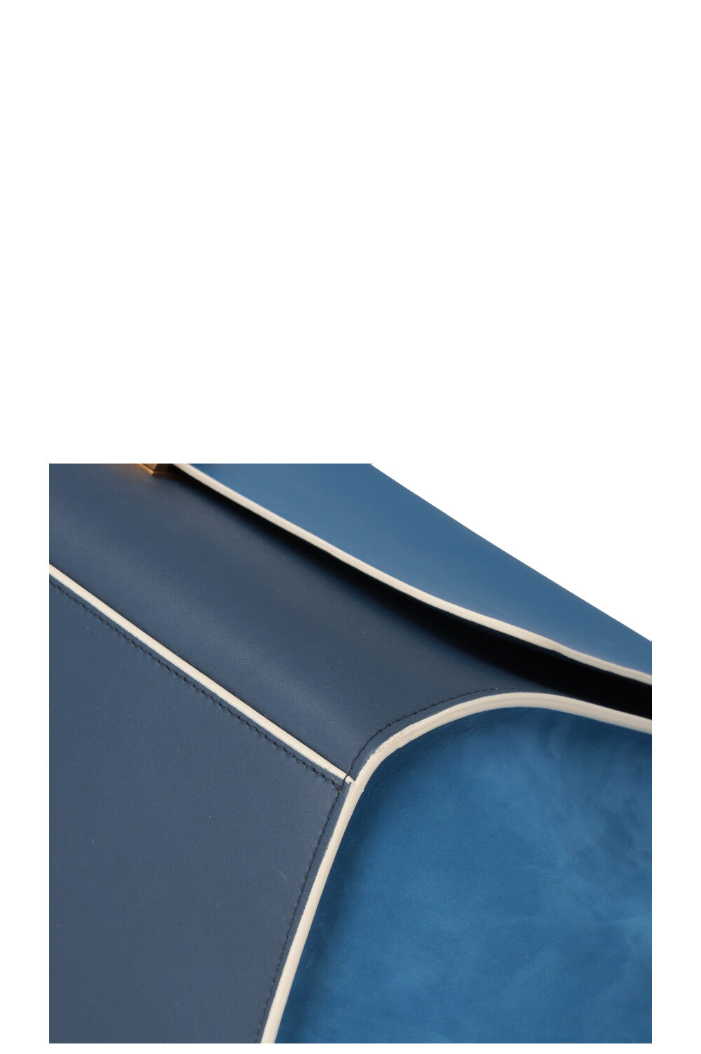 CÉLINE Bicolor Trapeze Bag Medium Blue