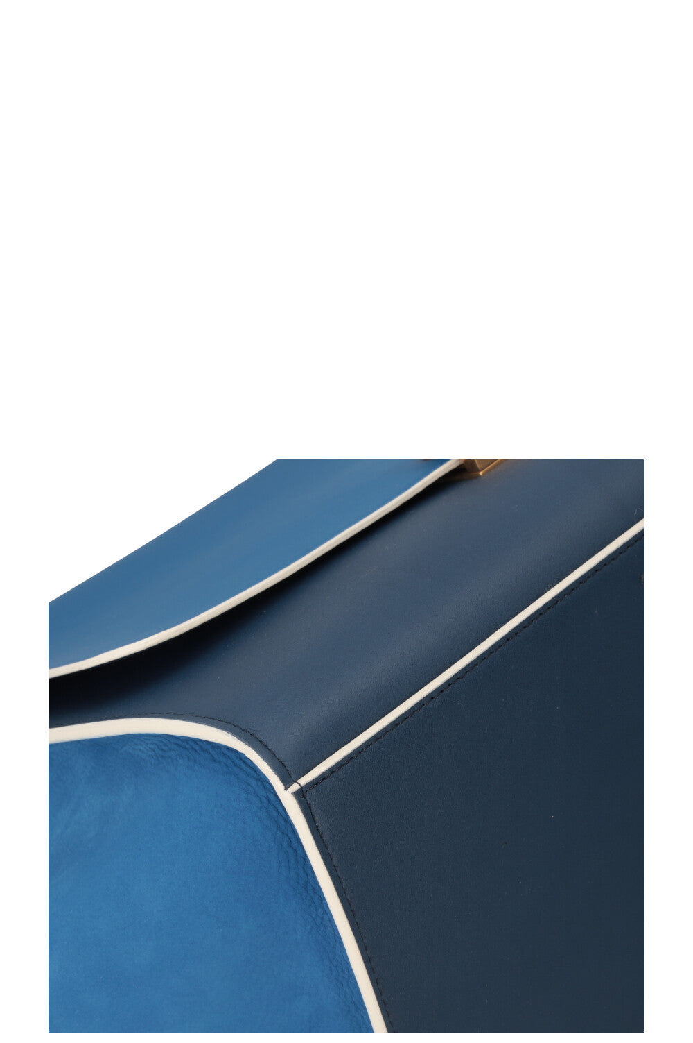 CÉLINE Bicolor Trapeze Bag Medium Blue