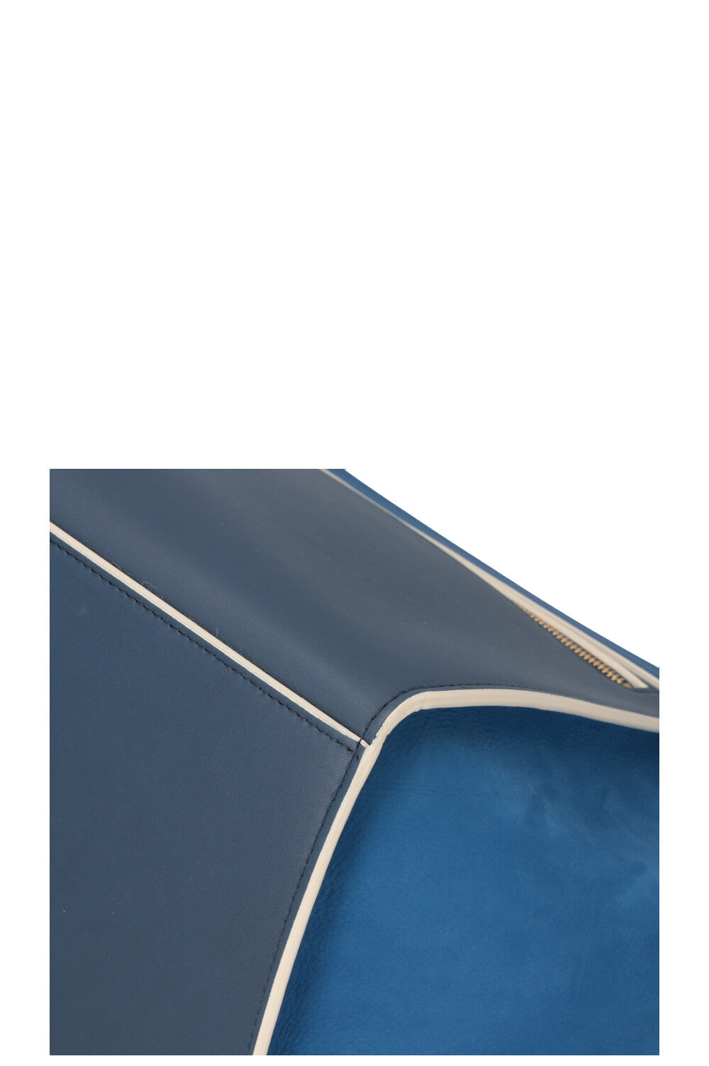 CÉLINE Bicolor Trapeze Bag Medium Blue
