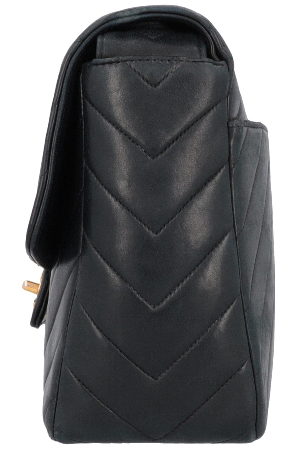 CHANEL Vintage CC Sac bandoulière Cuir Noir