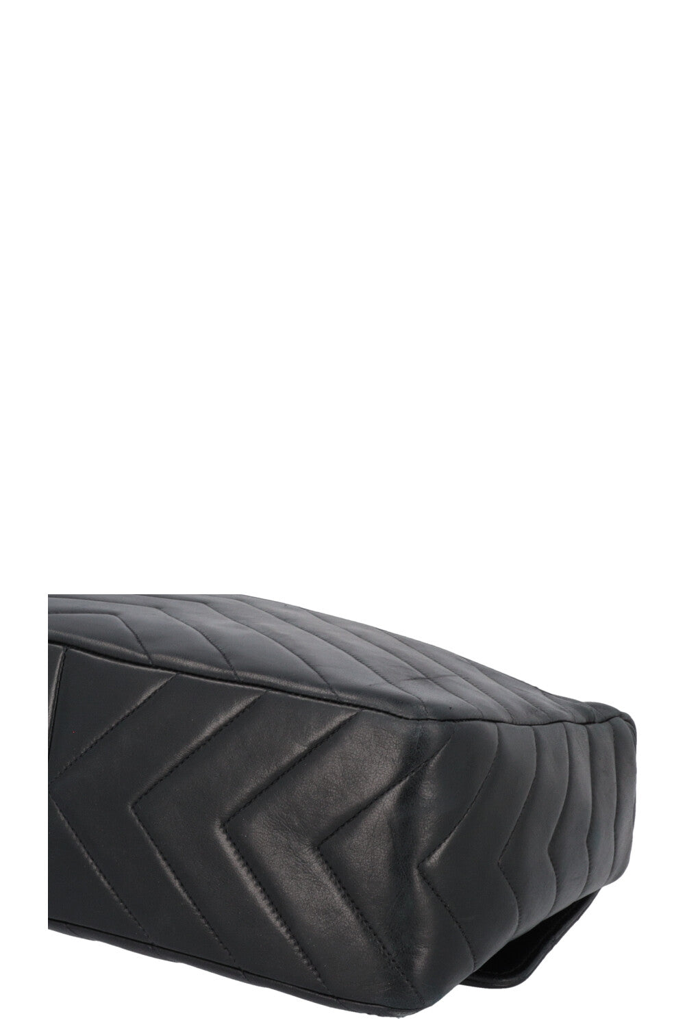 CHANEL Vintage CC Sac bandoulière Cuir Noir