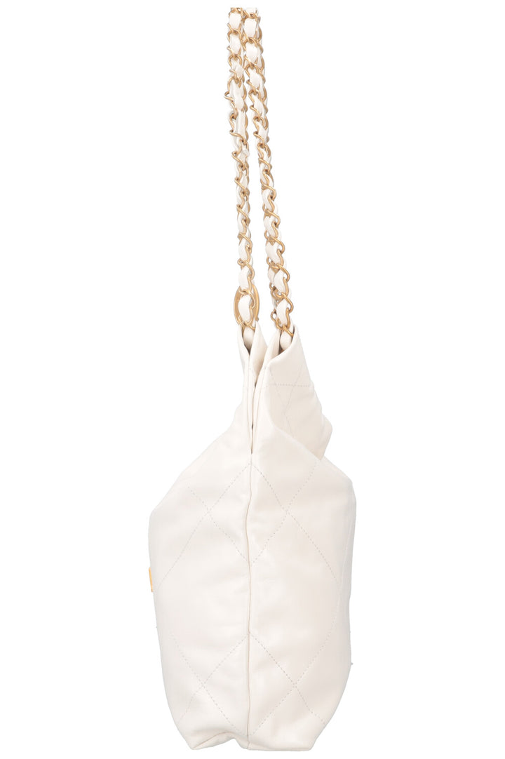 CHANEL 22 Bag Small Leather White