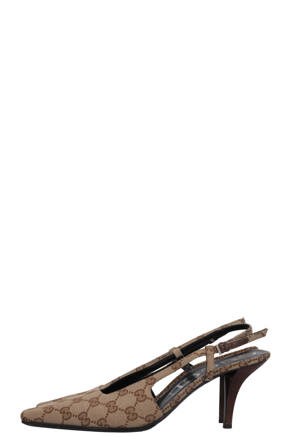 パンプス GUCCI GG SUPREME SLINGBACK PUMPS GUCCI GG Supreme slingback heels – REAWAKE