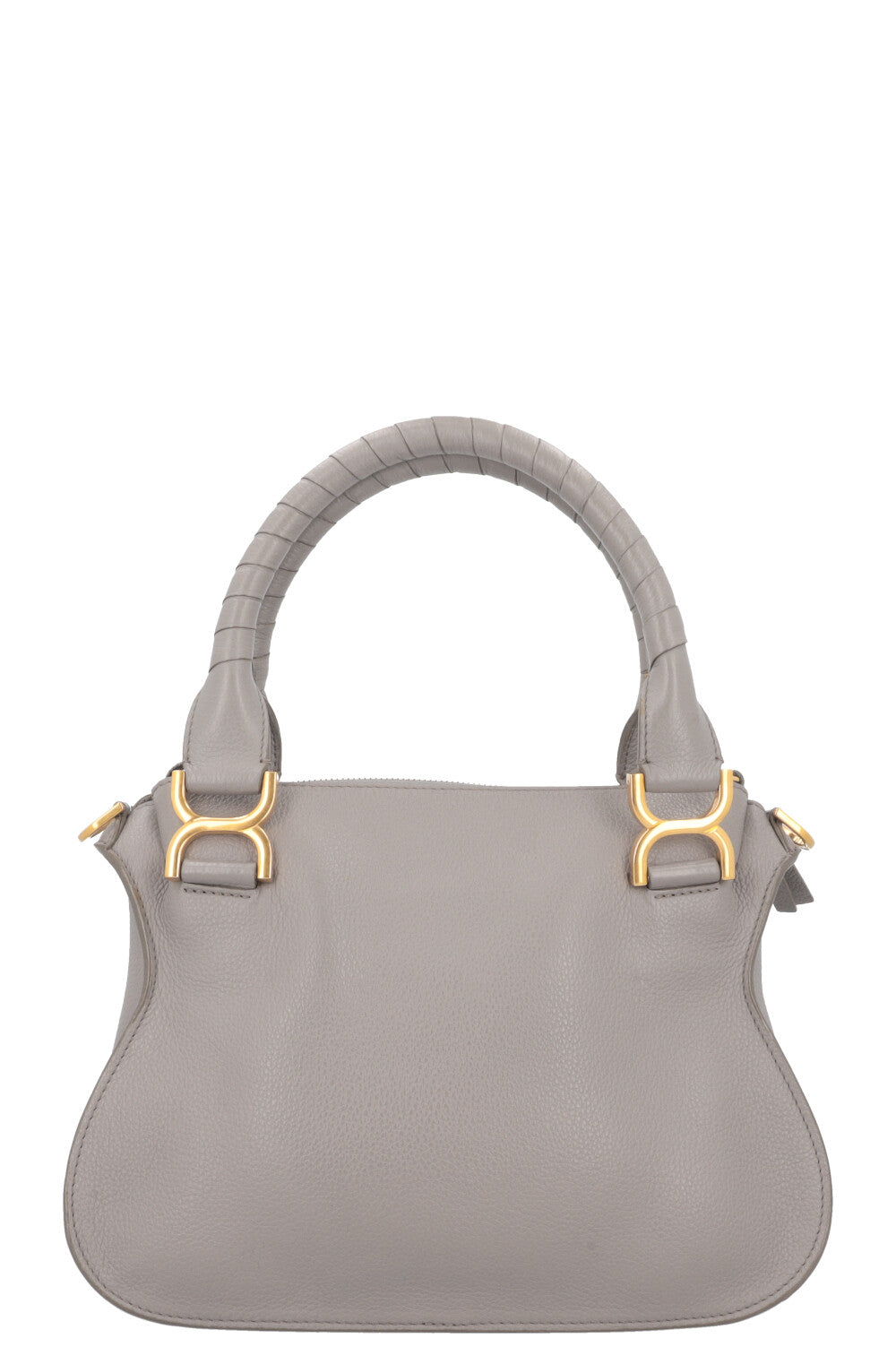 CHLOÉ Marcie Bag Small Double Carry Leather Grey