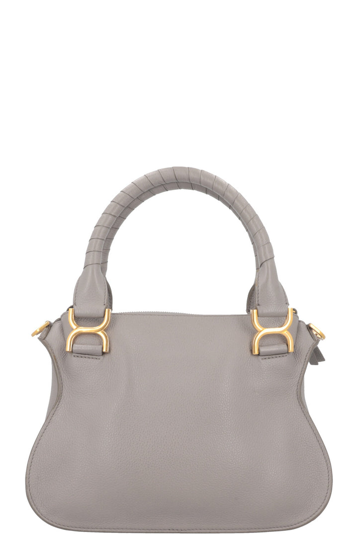 CHLOÉ Marcie Bag Small Double Carry Leather Grey