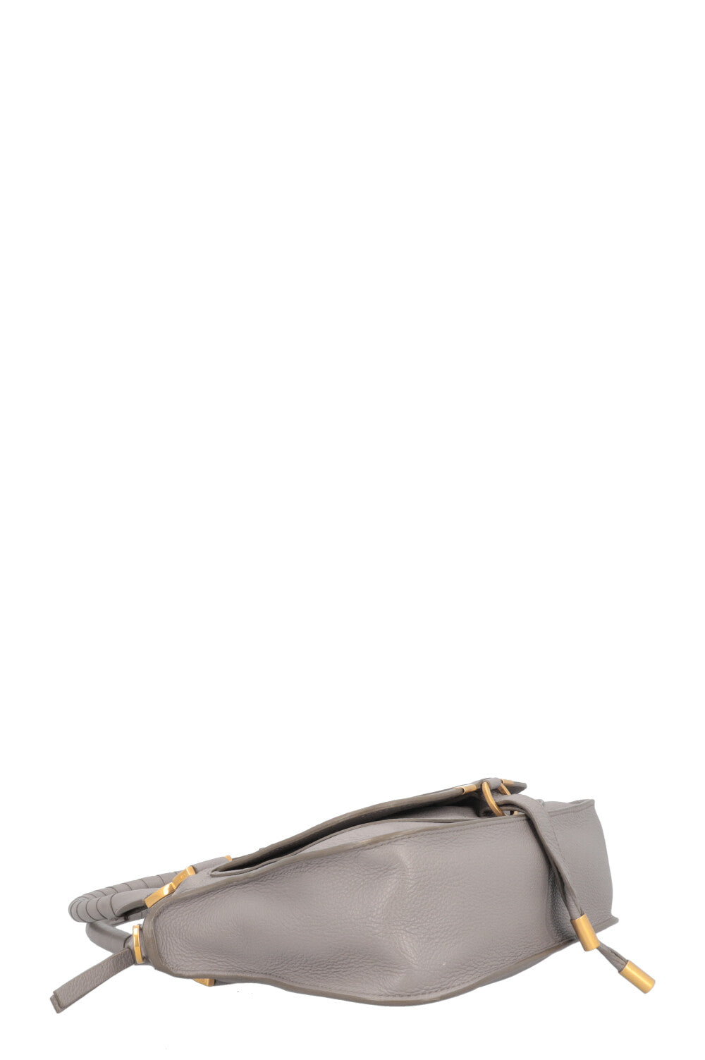 CHLOÉ Marcie Bag Small Double Carry Leather Grey