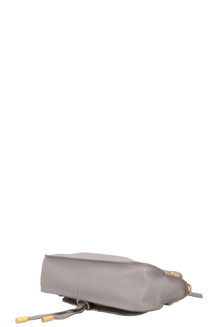 CHLOÉ Marcie Bag Small Double Carry Leather Grey