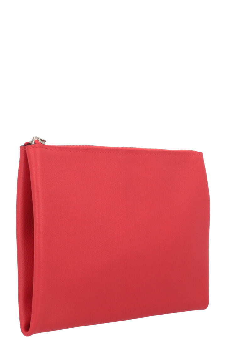 HERMÈS Pochette Atto Evercolor Red Blue
