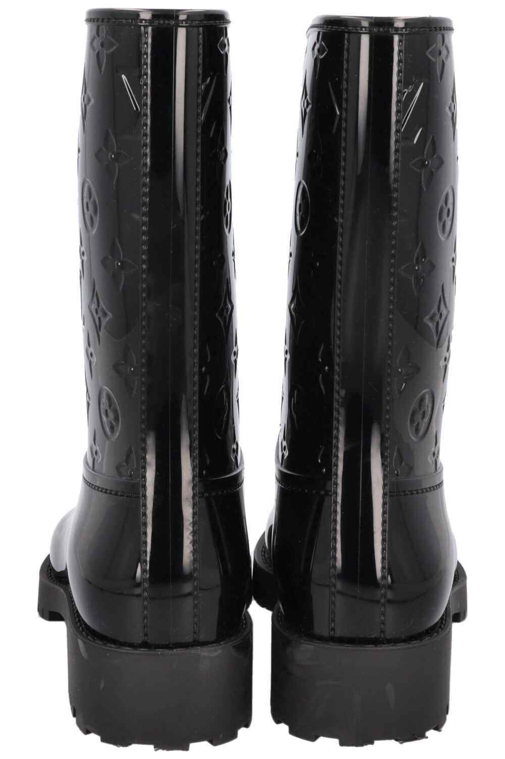 LOUIS VUITTON Drops Boots Rubber Black MNG