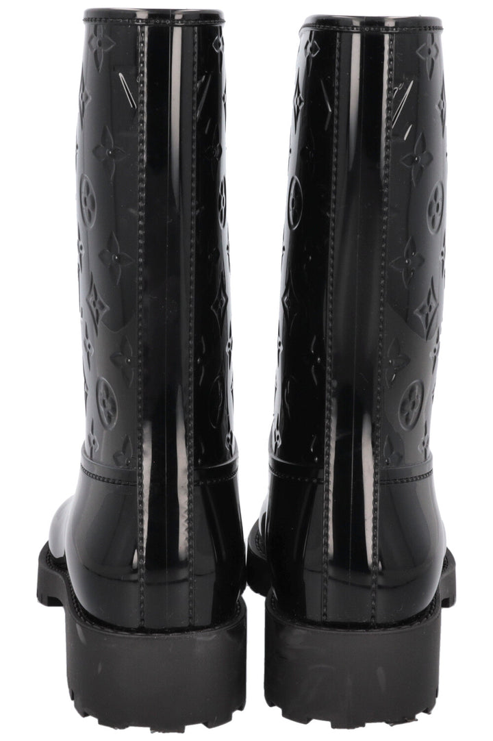 LOUIS VUITTON Drops Boots Rubber Black MNG