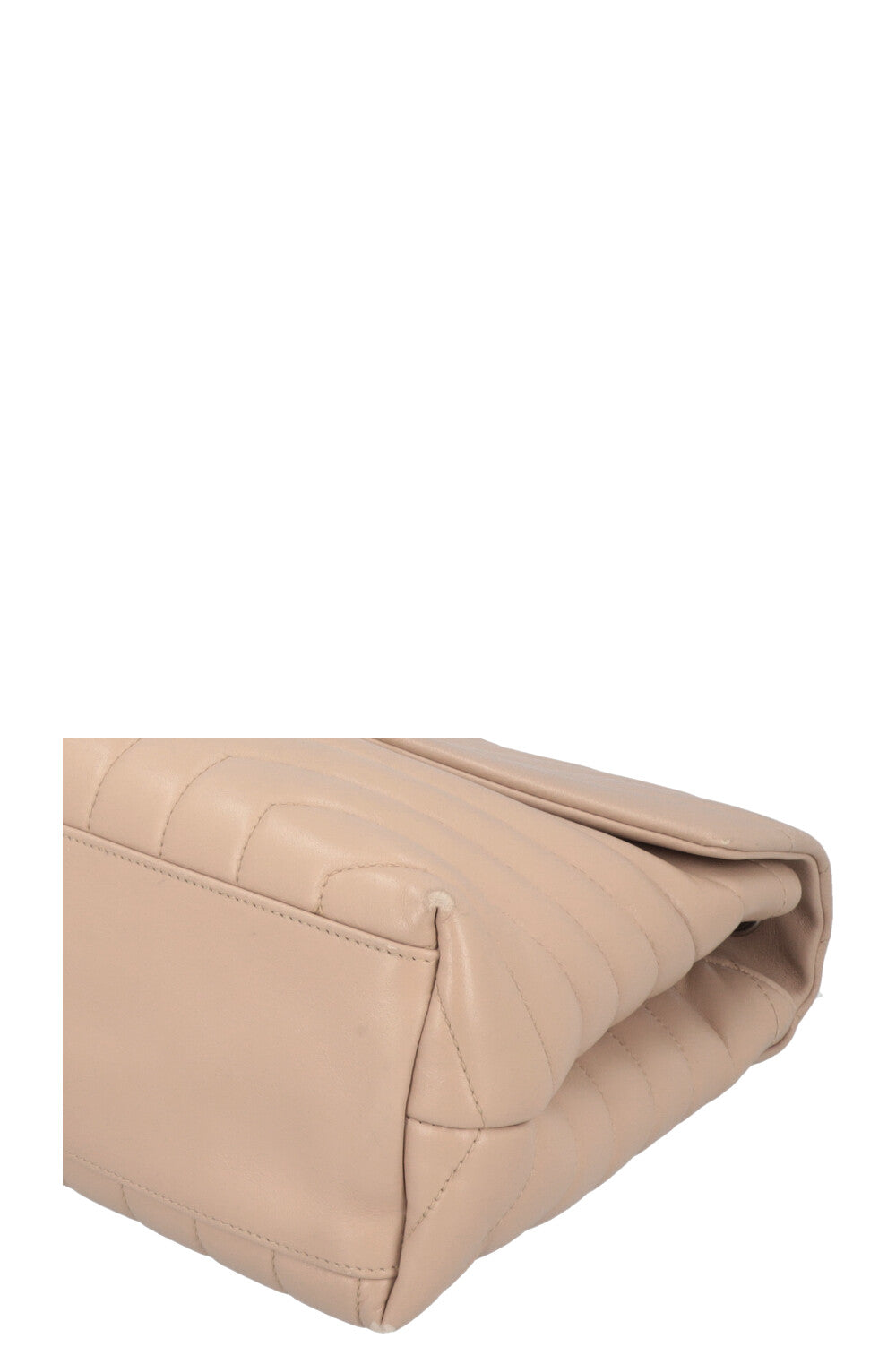 SAINT LAURENT LouLou Medium Bag Leather Beige