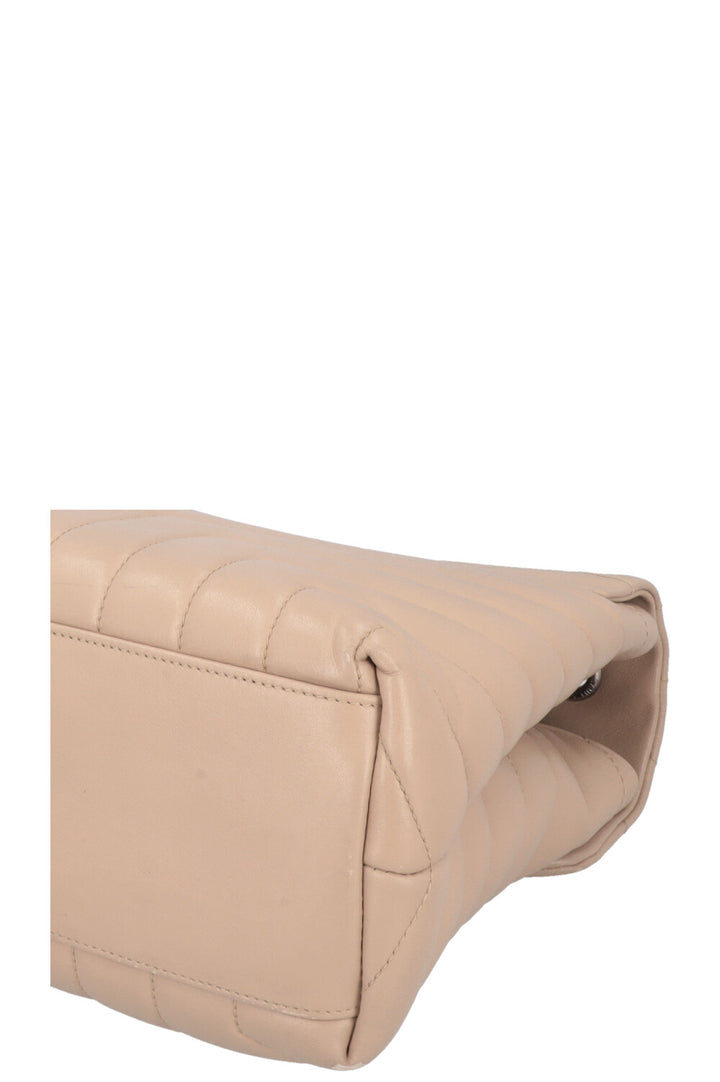 SAINT LAURENT LouLou Medium Bag Leather Beige