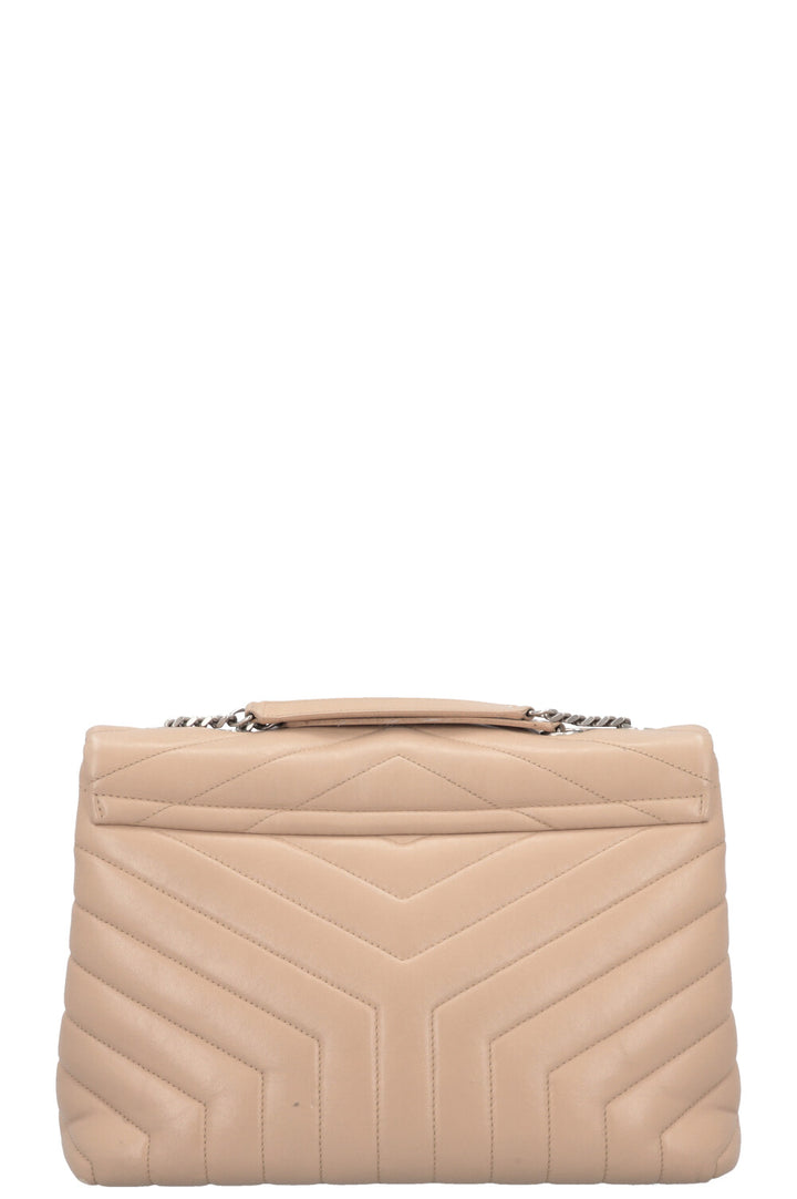 SAINT LAURENT LouLou Medium Bag Leather Beige