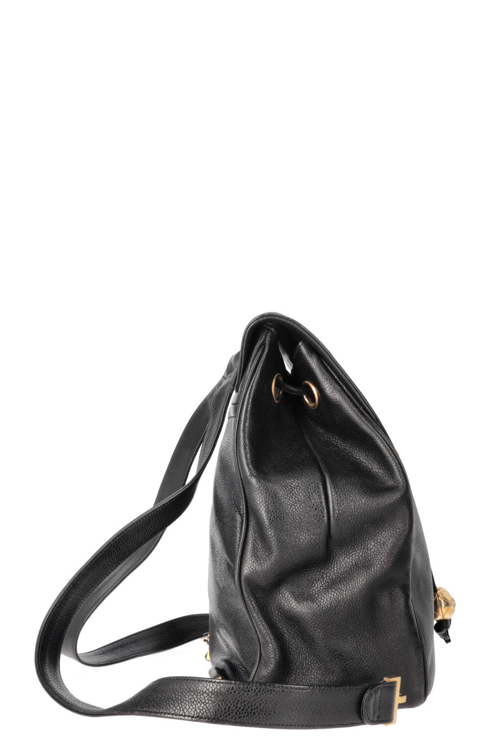 CHANEL CC Backpack Caviar Black