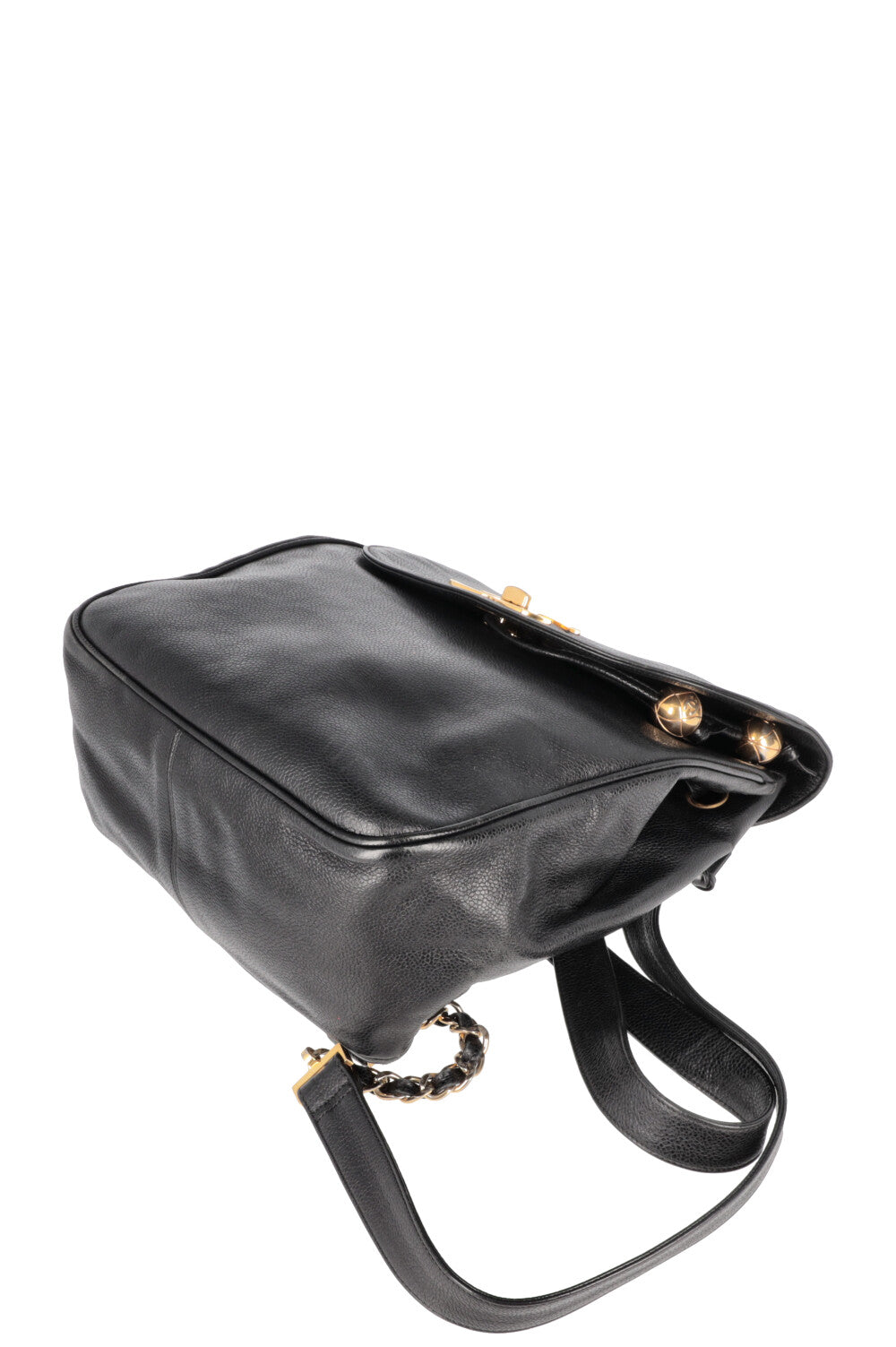 CHANEL CC Backpack Caviar Black