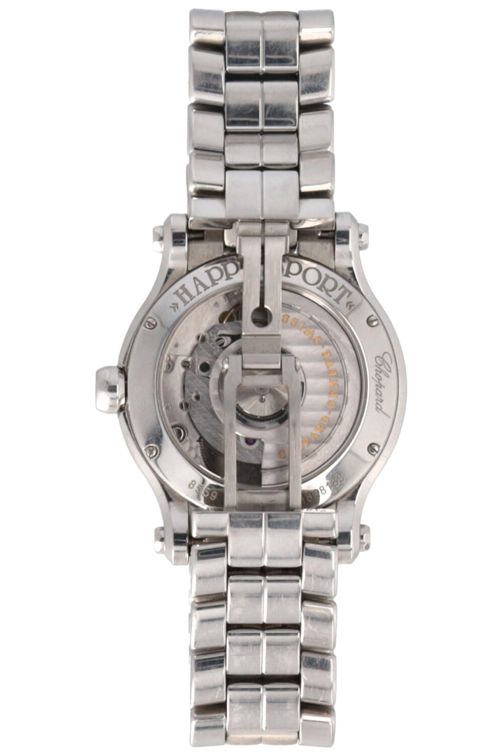 CHOPARD Happy Sport 36mm Watch Steel Diamonds