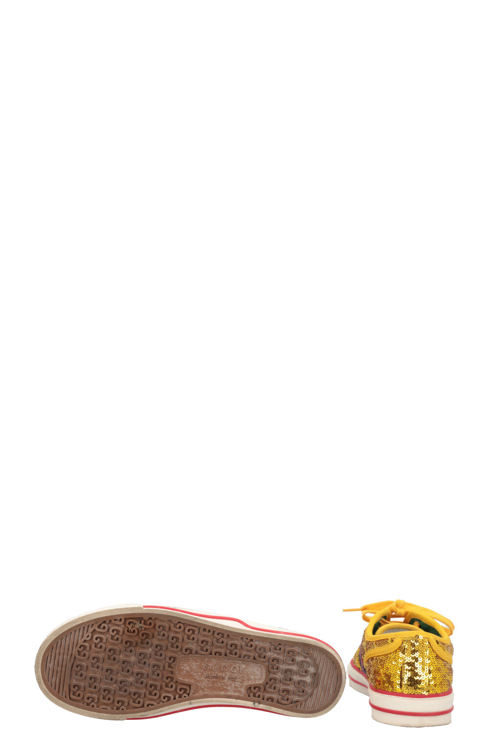 GUCCI Tennis 1977 Sneakers Sequin Gold – REAWAKE