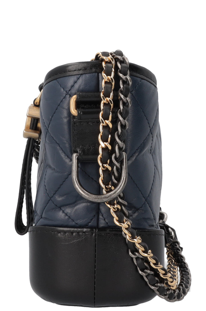 CHANEL Small Gabrielle Crossbody Bag Blue