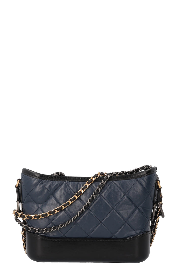 CHANEL Small Gabrielle Crossbody Bag Blue